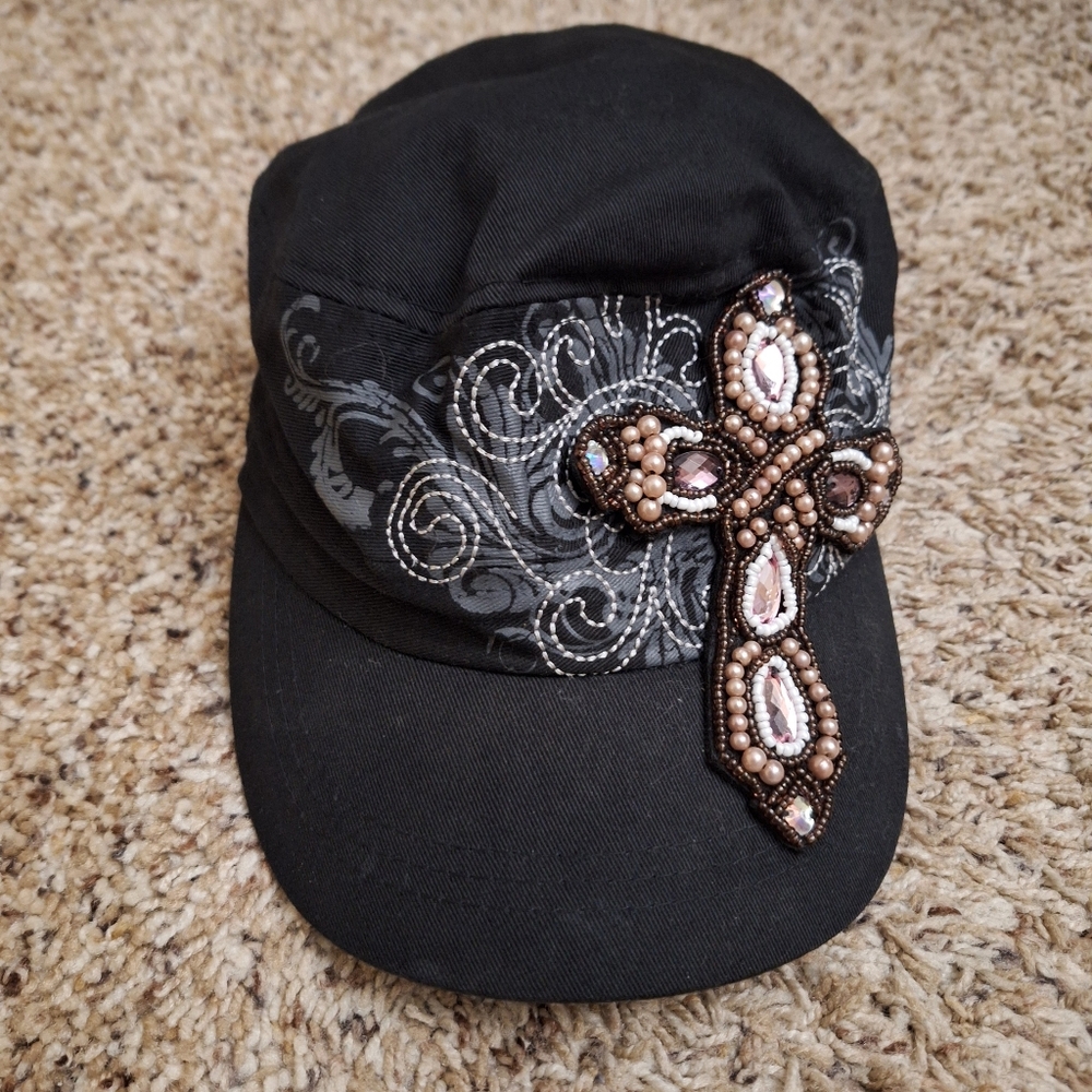 Kbethos Beaded Cross Hat